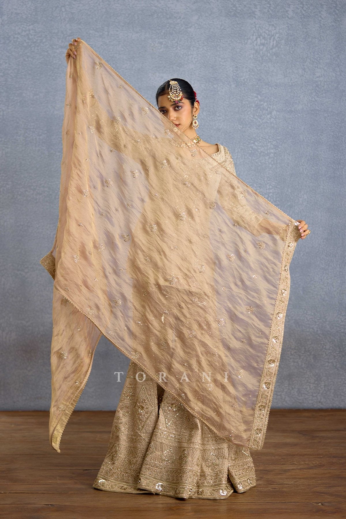Zard Noor Malka Gharara Set