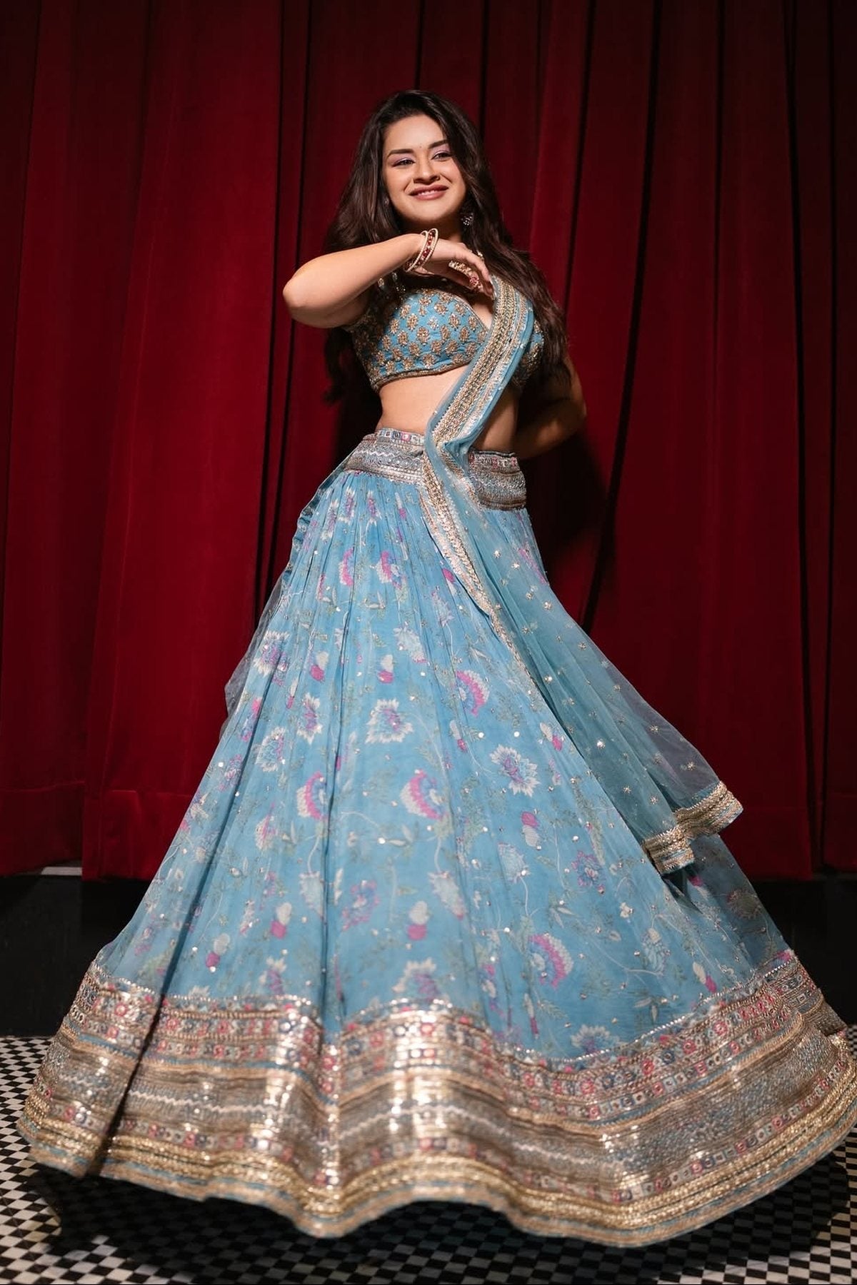 Zil Lehenga Set- Avneet Kaur