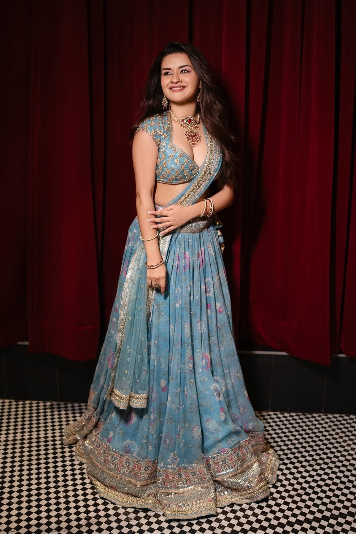 Zil Lehenga Set- Avneet Kaur